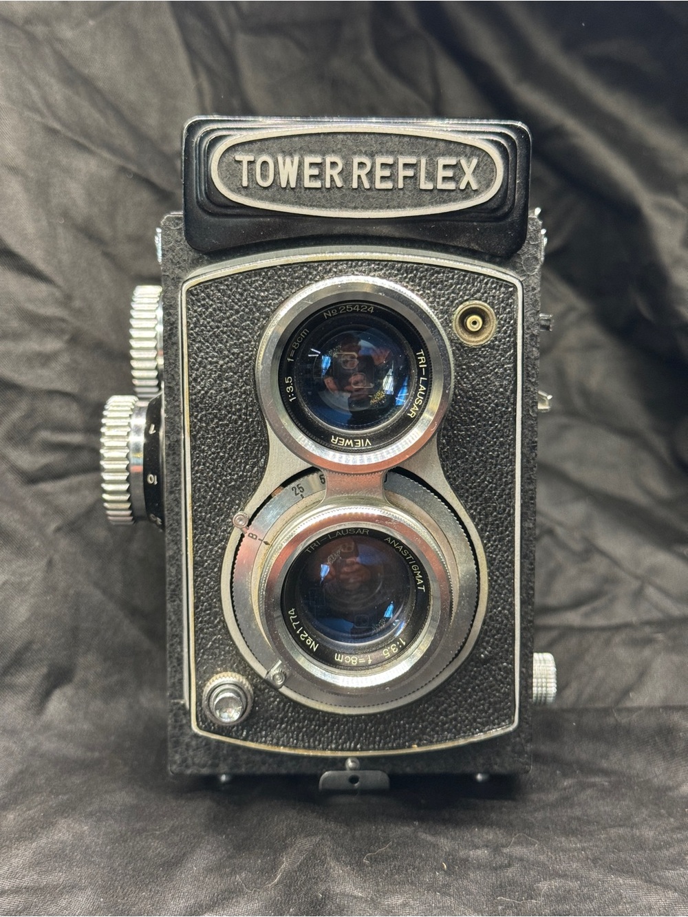 Vintage Sears Tower Reflex twin lens analog 120 film camera, working, AS-IS